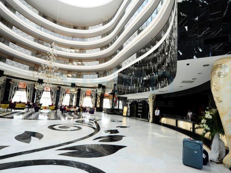 Alexandrette Black Marble Floor Pattern