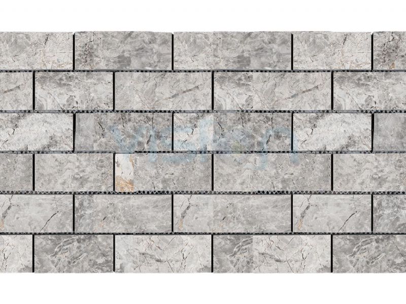 Tundra Grey Marble Mosaic